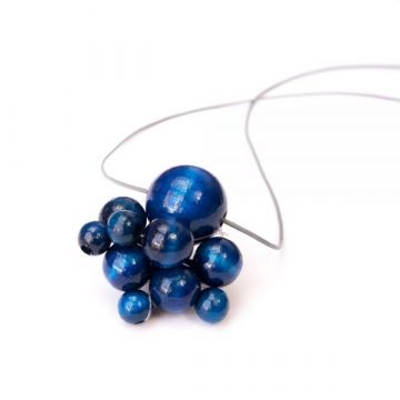 Dřevěný náhrdelník Lucky Blue
