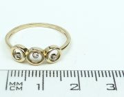 Zlatý prsten AU184 velikost 57
