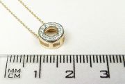 Zlatý náhrdelník s diamanty délka 42 - 45 cm