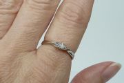 Stříbrný prsten velikost 52
