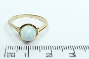Zlatý prsten s opálem velikost 56