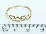 Zlatý prsten velikost 64